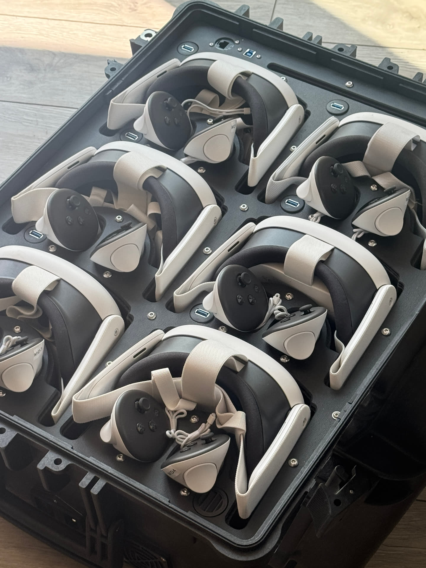 Custom foam and integrated charging